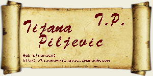 Tijana Piljević vizit kartica